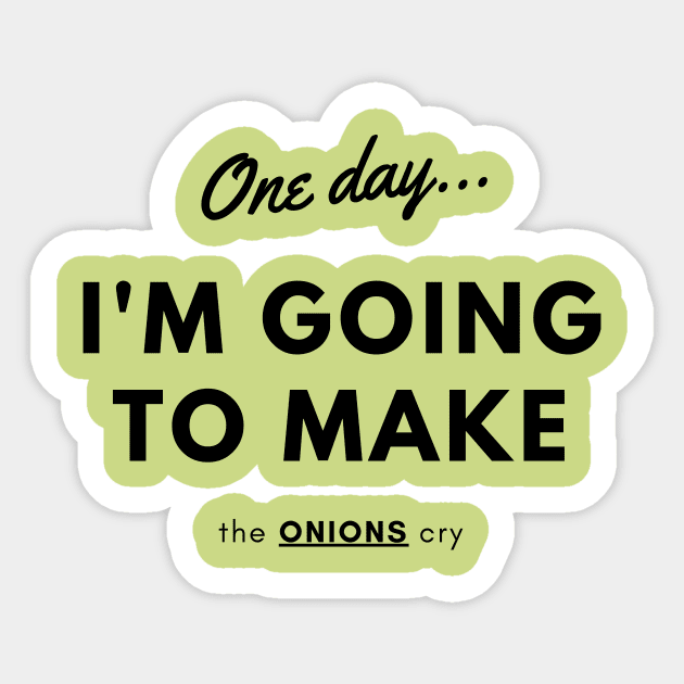 Make Onions cry Sticker by 404PNW